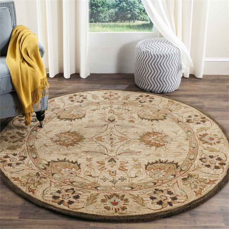 Safavieh Antiquity 6' Round Hand Tufted Wool Rug