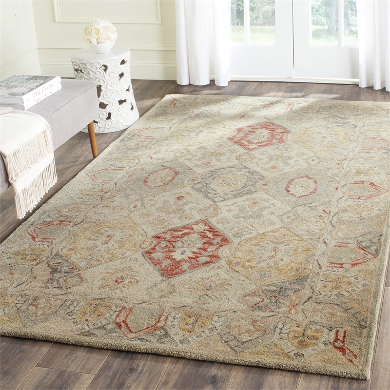Safavieh Antiquity 6' X 9' Hand Tufted Wool Rug in Beige