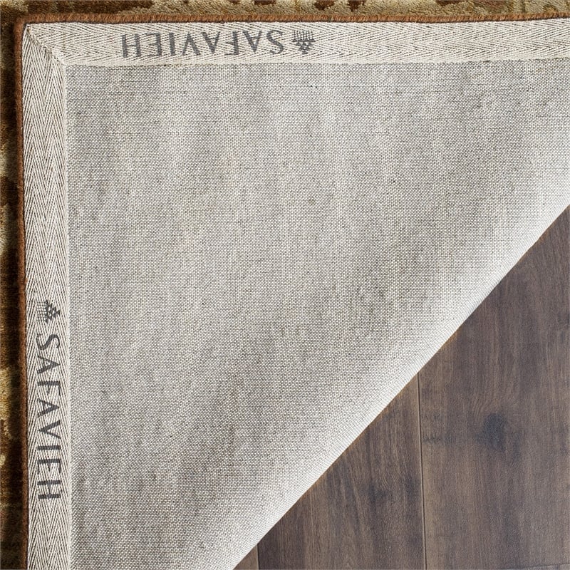 Safavieh Antiquity 2' X 3' Hand Tufted Wool Rug in Brown and Beige