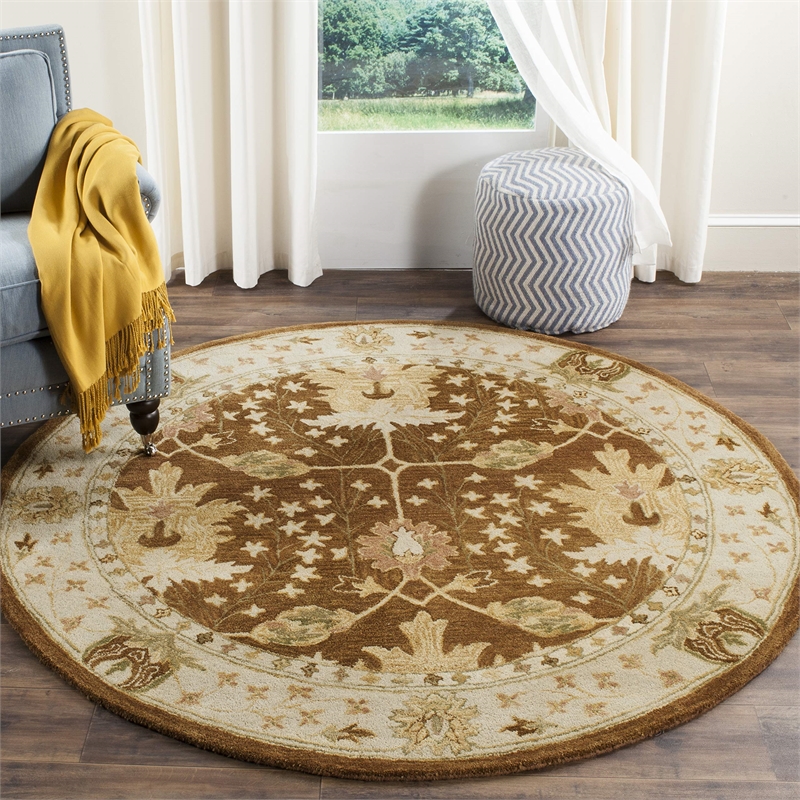 Safavieh Antiquity 6' Round Hand Tufted Wool Rug