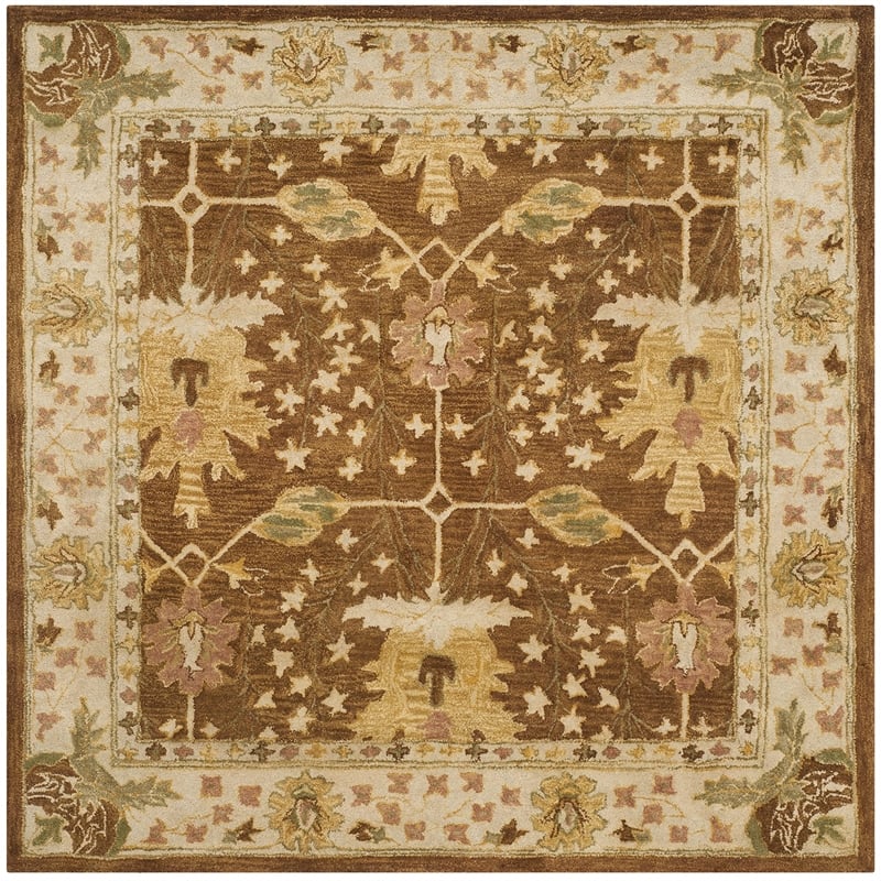 Safavieh Antiquity 6' Square Hand Tufted Wool Rug