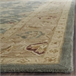 Safavieh Antiquity 4' X 6' Hand Tufted Wool Rug in Teal Blue and Taupe