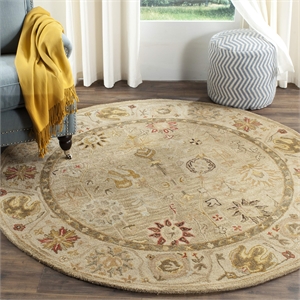 Safavieh Antiquity 6' Round Hand Tufted Wool Rug