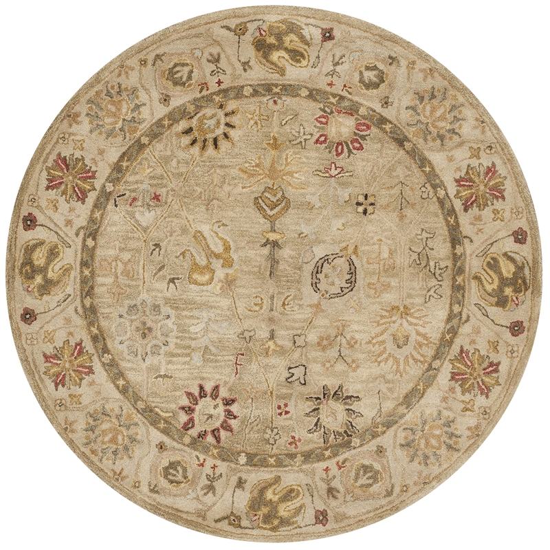 Safavieh Antiquity 6' Round Hand Tufted Wool Rug