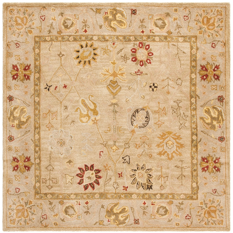 Safavieh Antiquity 6' Square Hand Tufted Wool Rug