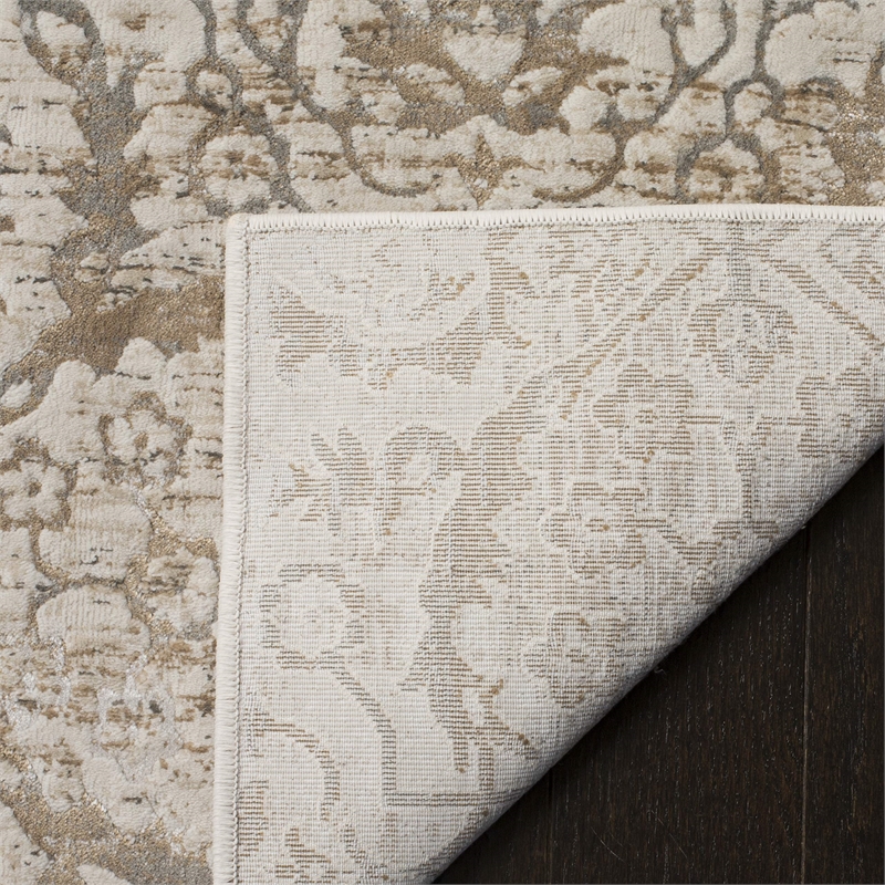 Safavieh Artifact 3' X 5' Power Loomed Rug in Gray and Cream