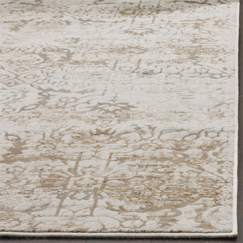 Safavieh Artifact 3' X 5' Power Loomed Rug in Gray and Cream