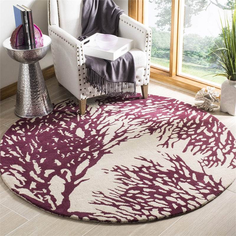 Safavieh Bella 5' Round Hand Tufted Wool Rug