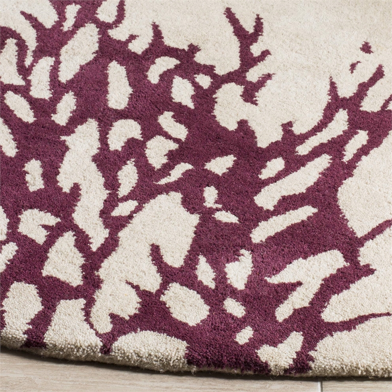 Safavieh Bella 5' Round Hand Tufted Wool Rug