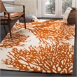 Safavieh Bella 9' X 12' Hand Tufted Wool Rug in Beige and Terracotta