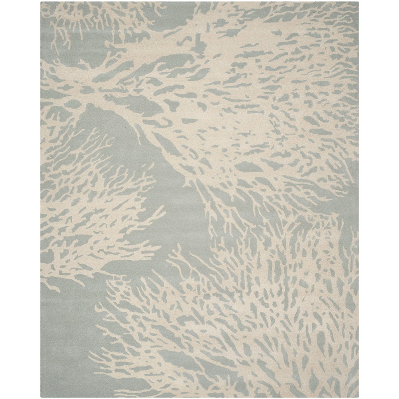 Safavieh Bella 9' X 12' Hand Tufted Wool Pile Rug in Gray and Ivory