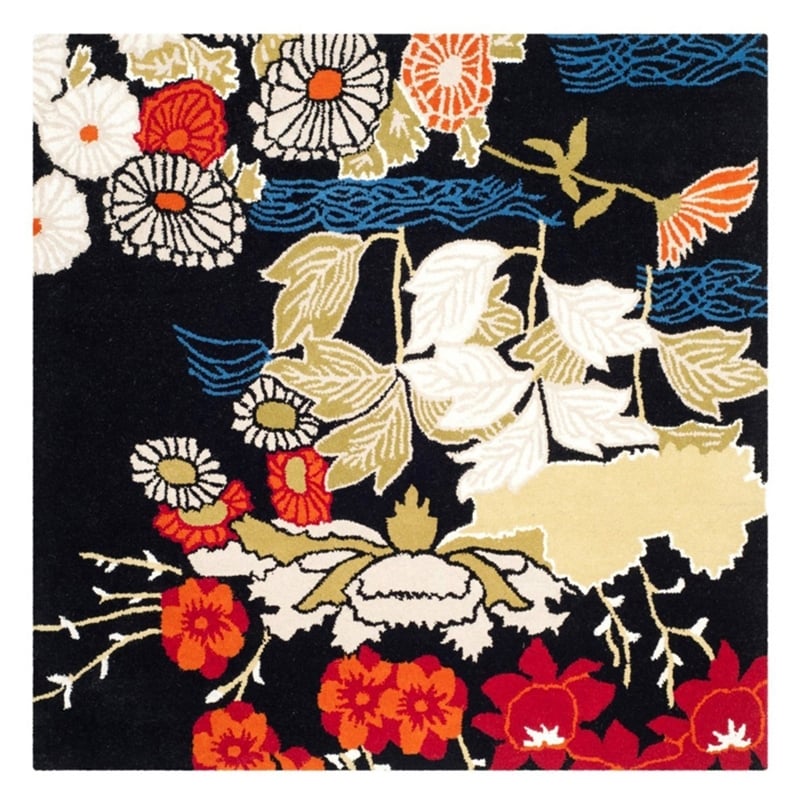 Safavieh Bella 8' X 10' Hand Tufted Wool Pile Rug in Black