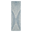 Safavieh Bella 5' Square Hand Tufted Wool Rug in Blue and Ivory