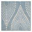 Safavieh Bella 5' Square Hand Tufted Wool Rug in Blue and Ivory