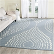 Safavieh Bella 8' X 10' Hand Tufted Wool Pile Rug in Blue and Ivory