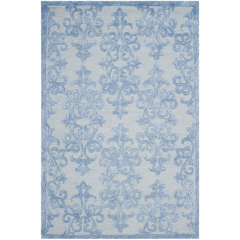 Safavieh Bella 4' X 6' Hand Tufted Wool Pile Rug in Blue