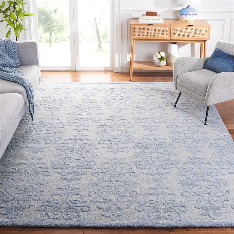 Safavieh Bella 8' X 10' Hand Tufted Wool Pile Rug in Blue
