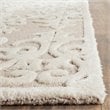 Safavieh Bella 4' X 6' Hand Tufted Wool Pile Rug in Sand and Ivory