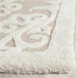 Safavieh Bella 5' Square Hand Tufted Wool Rug in Sand and Ivory