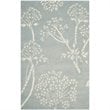 Safavieh Bella 4' X 6' Hand Tufted Wool Rug in Light Blue and Ivory