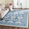 Safavieh Bella 6' X 9' Hand Tufted Wool Pile Rug in Blue and Ivory