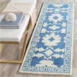 Safavieh Bella 6' X 9' Hand Tufted Wool Pile Rug in Blue and Ivory
