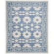 Safavieh Bella 8' X 10' Hand Tufted Wool Pile Rug in Blue and Ivory