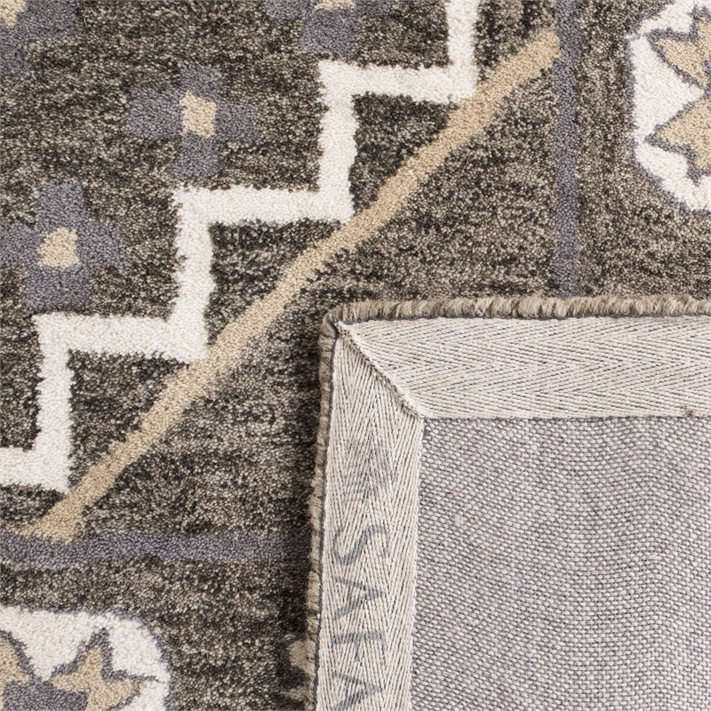 Safavieh Bella 8' X 10' Hand Tufted Wool Pile Rug in Brown and Taupe