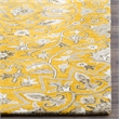 Safavieh Bella 5' Square Hand Tufted Wool Rug in Gold and Taupe