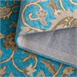 Safavieh Bella 4' X 6' Hand Tufted Wool Pile Rug in Blue and Taupe