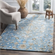 Safavieh Bella 6' X 9' Hand Tufted Wool Pile Rug in Blue and Taupe