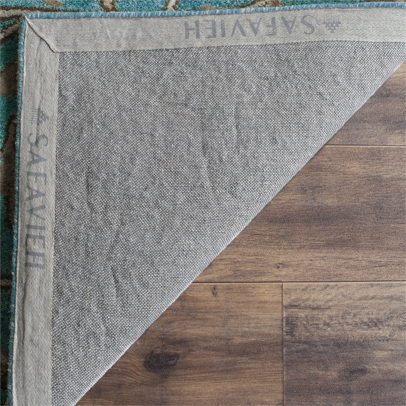 Safavieh Bella 8' X 10' Hand Tufted Wool Pile Rug in Blue and Taupe