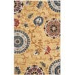 Safavieh Blossom 5' X 8' Hand Hooked Wool Rug in Gold