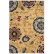 Safavieh Blossom 8' X 10' Hand Hooked Wool Rug in Gold