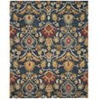 Safavieh Blossom 8' X 10' Hand Hooked Wool Rug in Navy