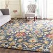 Safavieh Blossom 8' X 10' Hand Hooked Wool Rug in Navy