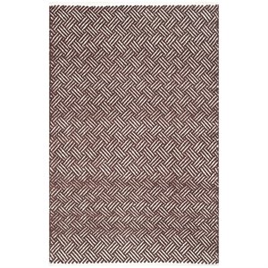 Safavieh Boston 4' Square Hand Woven Cotton Pile Rug in Brown
