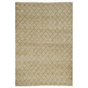 Safavieh Boston 4' Square Hand Woven Cotton Pile Rug in Olive