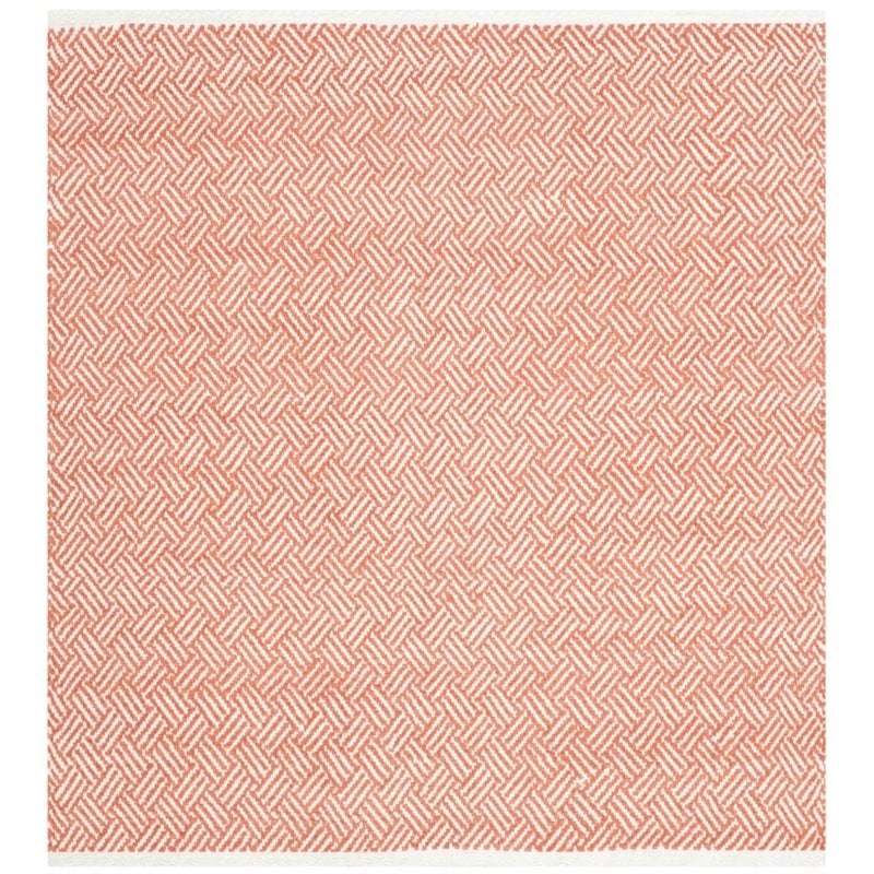 Safavieh Boston 3' X 5' Hand Woven Cotton Pile Rug in Orange