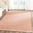 Safavieh Boston 4' Square Hand Woven Cotton Pile Rug in Orange