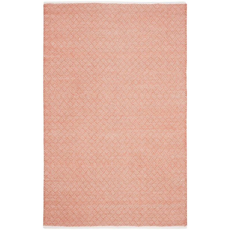 Safavieh Boston 8' X 10' Hand Woven Cotton Pile Rug in Orange