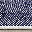 Safavieh Boston 3' X 5' Hand Woven Cotton Pile Rug in Navy