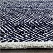 Safavieh Boston 3' X 5' Hand Woven Cotton Pile Rug in Navy