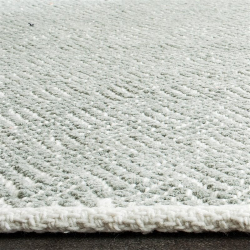 Safavieh Boston 5' X 8' Hand Woven Cotton Pile Rug in Gray