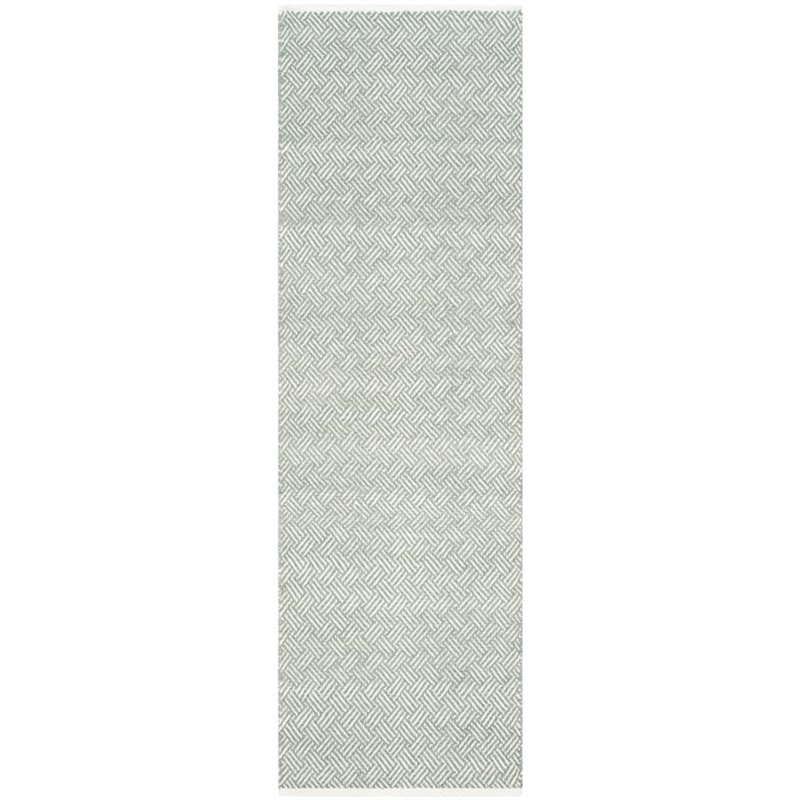 Safavieh Boston 6' Square Hand Woven Cotton Pile Rug in Gray