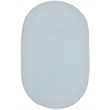 Safavieh Braided 3' X 5' Oval Hand Woven Cotton Pile Rug in Light Blue