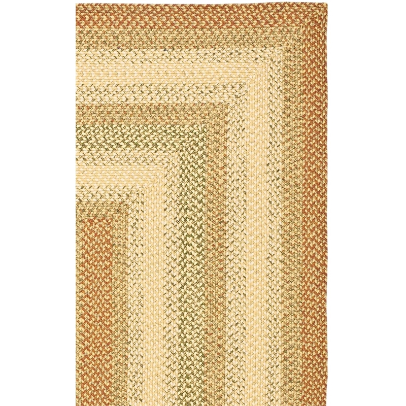 Safavieh Braided 2' X 3' Hand Woven Polypropylene Rug in Rust