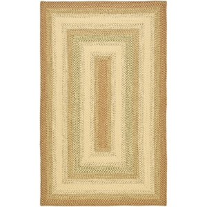 Safavieh Braided 2' X 3' Hand Woven Polypropylene Rug in Rust