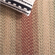 Safavieh Braided 4' Round Hand Woven Polypropylene Rug in Rust