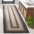 Safavieh Braided 2' X 3' Hand Woven Rug in Black and Gray